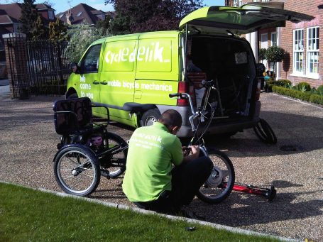 CYCLEDELIK various pictures. cargo bike repairs