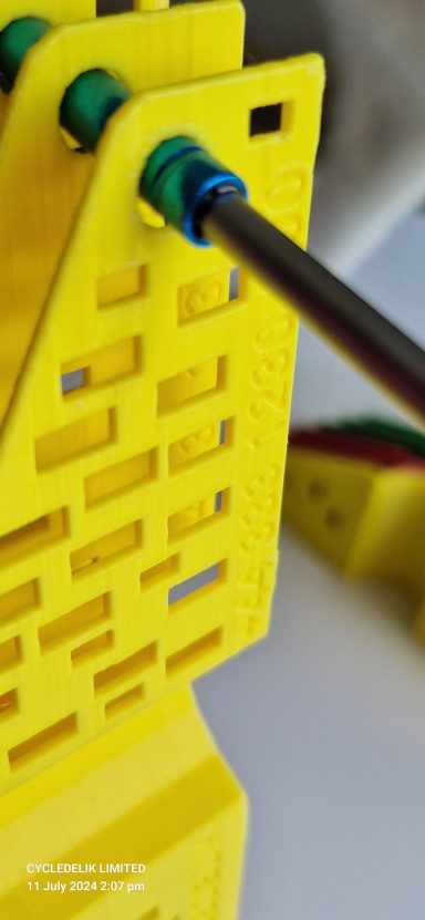 CYCLEDELIK Valve Guard Protection for ebikes and cargobikes with frame locks. 