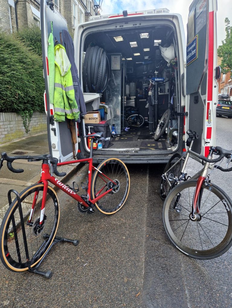 CYCLEDELIK on the spot high end road bikes service.